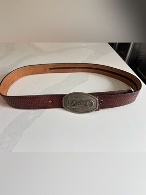 Ariel leather belt and buckle